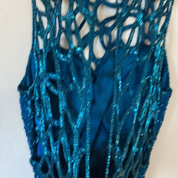 Sequin prom / wedding formal  gown by Scala - Picture 7 of 12